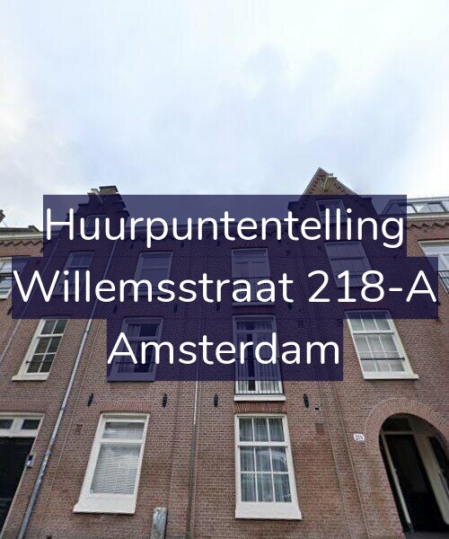 Foto gevel Huurpuntentelling voor Willemsstraat 218-A, Amsterdam