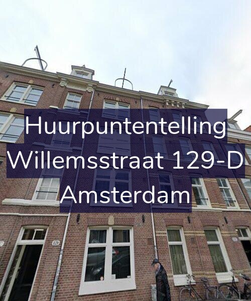 Foto gevel Huurpuntentelling voor Willemsstraat 129-D, Amsterdam