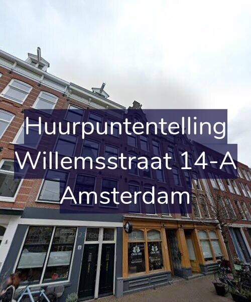 Foto gevel Huurpuntentelling voor Willemsstraat 14-A, Amsterdam