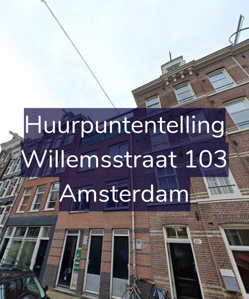 Foto gevel Huurpuntentelling voor Willemsstraat 103, Amsterdam