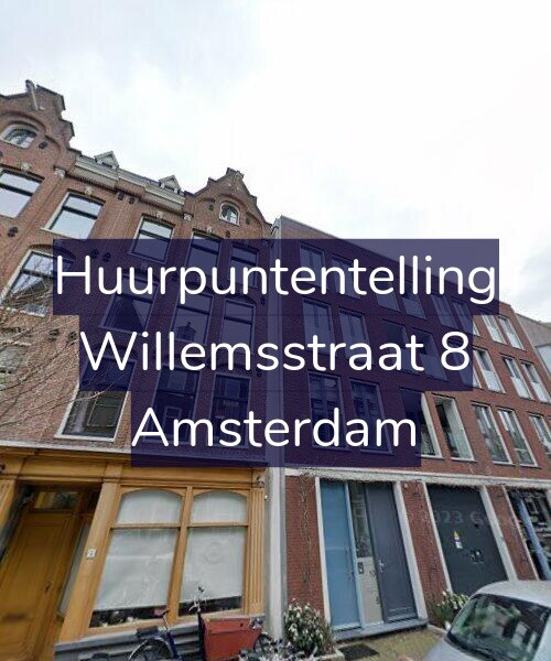Foto gevel Huurpuntentelling voor Willemsstraat 8, Amsterdam