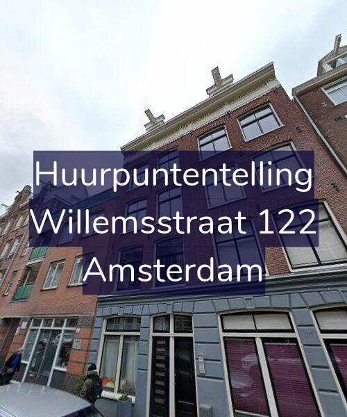 Foto gevel Huurpuntentelling voor Willemsstraat 122, Amsterdam