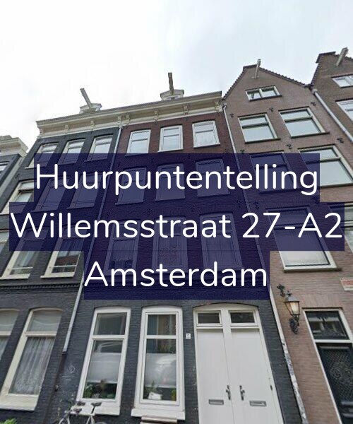 Foto gevel Huurpuntentelling voor Willemsstraat 27-A2, Amsterdam