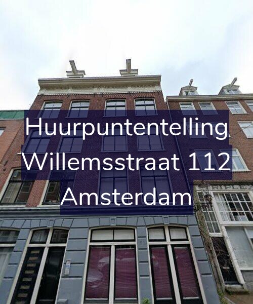 Foto gevel Huurpuntentelling voor Willemsstraat 112, Amsterdam