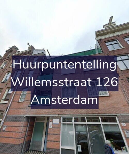 Foto gevel Huurpuntentelling voor Willemsstraat 126, Amsterdam