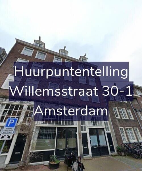 Foto gevel Huurpuntentelling voor Willemsstraat 30-1, Amsterdam