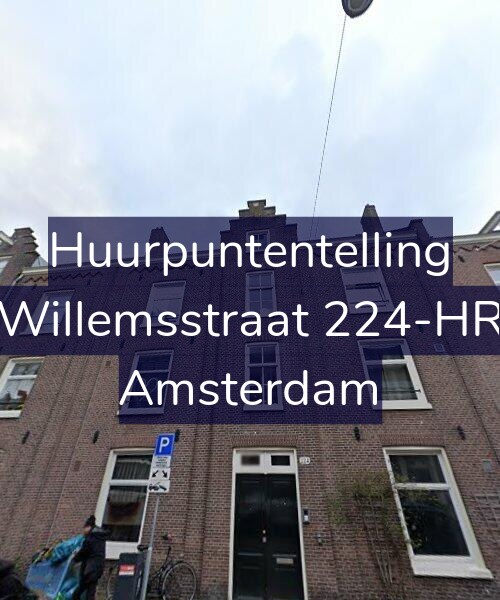 Foto gevel Huurpuntentelling voor Willemsstraat 224-HR, Amsterdam