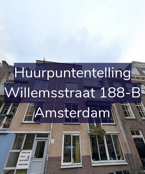 Foto gevel Huurpuntentelling voor Willemsstraat 188-B, Amsterdam