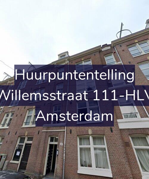 Foto gevel Huurpuntentelling voor Willemsstraat 111-HLV, Amsterdam