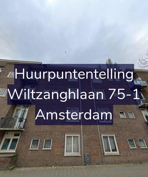 Foto gevel Huurpuntentelling voor Wiltzanghlaan 75-1, Amsterdam
