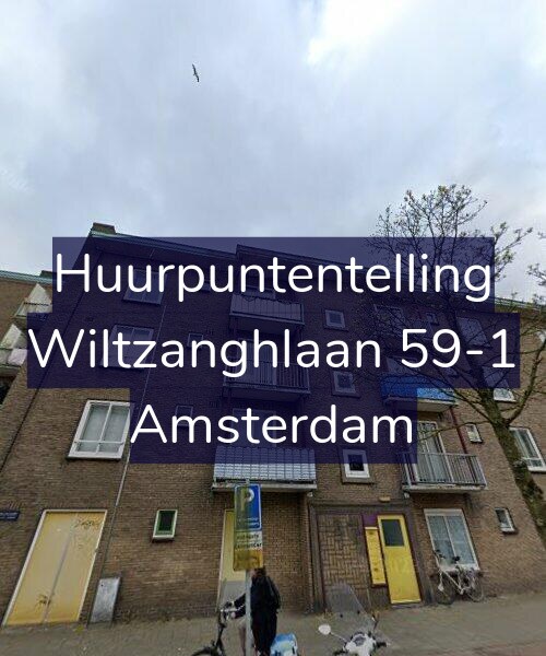 Foto gevel Huurpuntentelling voor Wiltzanghlaan 59-1, Amsterdam