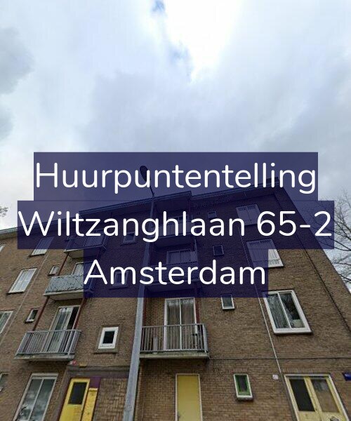 Foto gevel Huurpuntentelling voor Wiltzanghlaan 65-2, Amsterdam