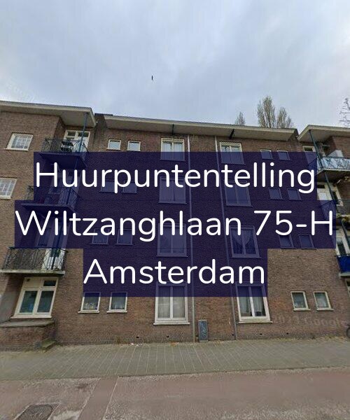 Foto gevel Huurpuntentelling voor Wiltzanghlaan 75-H, Amsterdam