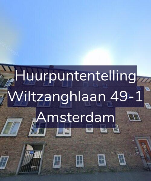 Foto gevel Huurpuntentelling voor Wiltzanghlaan 49-1, Amsterdam