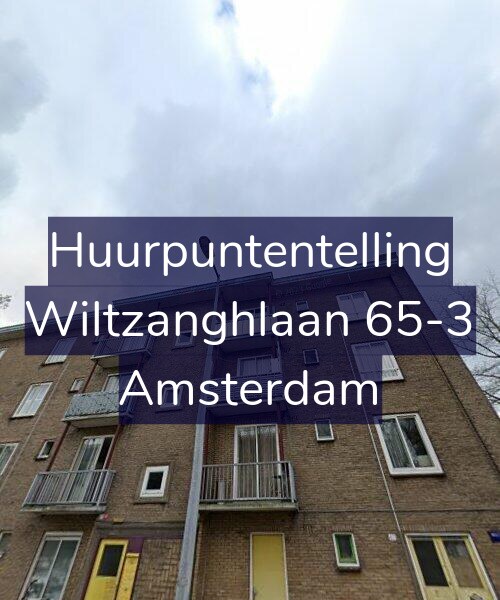 Foto gevel Huurpuntentelling voor Wiltzanghlaan 65-3, Amsterdam