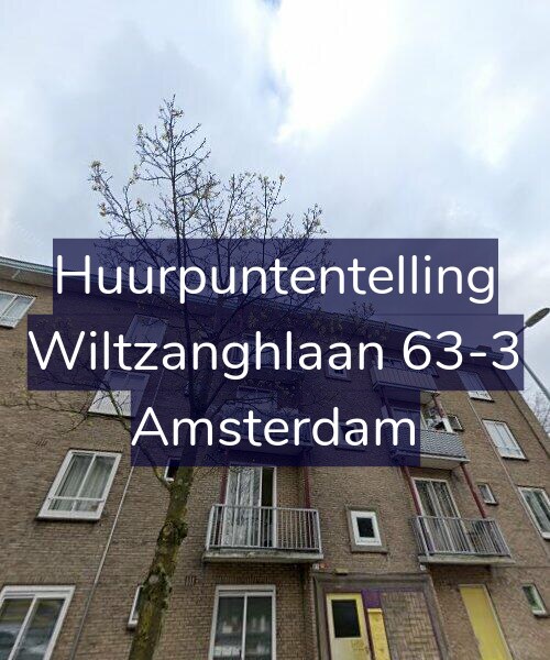 Foto gevel Huurpuntentelling voor Wiltzanghlaan 63-3, Amsterdam