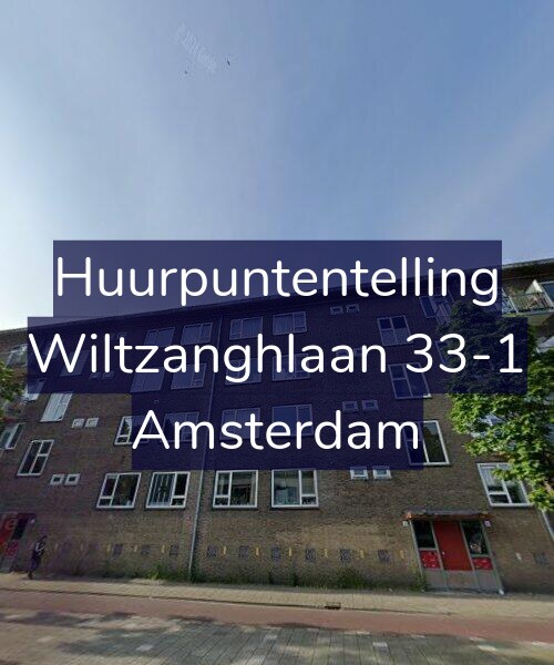Foto gevel Huurpuntentelling voor Wiltzanghlaan 33-1, Amsterdam