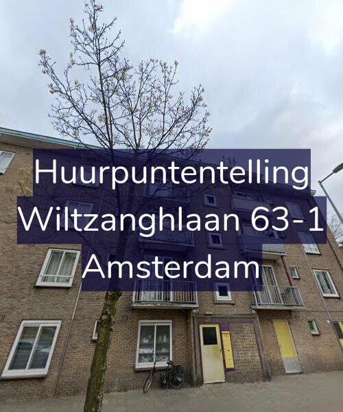 Foto gevel Huurpuntentelling voor Wiltzanghlaan 63-1, Amsterdam
