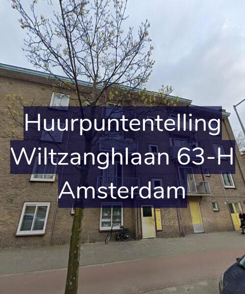 Foto gevel Huurpuntentelling voor Wiltzanghlaan 63-H, Amsterdam