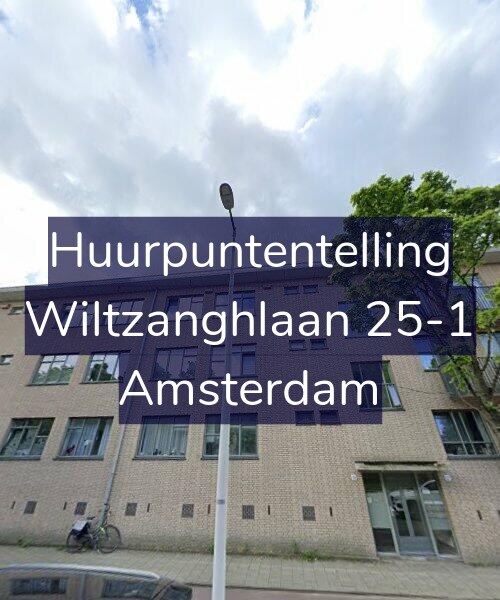 Foto gevel Huurpuntentelling voor Wiltzanghlaan 25-1, Amsterdam