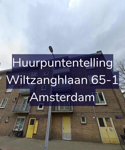 Foto gevel Huurpuntentelling voor Wiltzanghlaan 65-1, Amsterdam