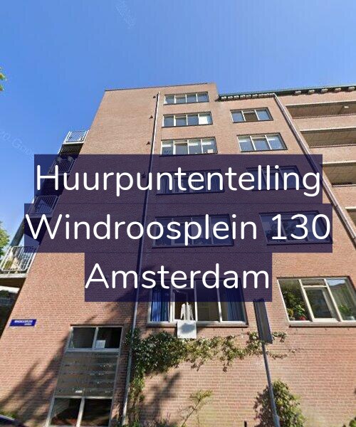 Foto gevel Huurpuntentelling voor Windroosplein 130, Amsterdam