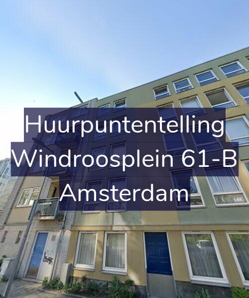 Foto gevel Huurpuntentelling voor Windroosplein 61-B, Amsterdam