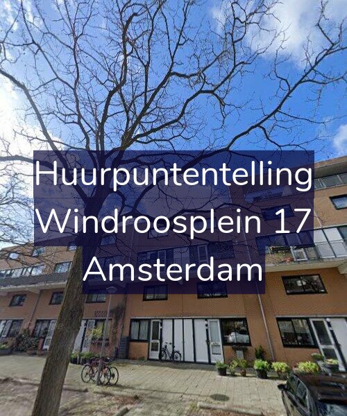 Foto gevel Huurpuntentelling voor Windroosplein 17, Amsterdam
