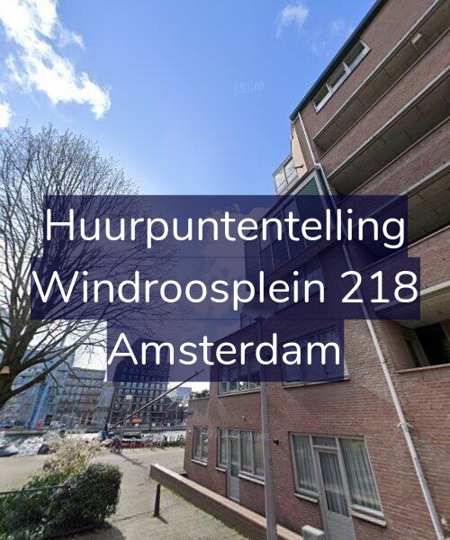 Foto gevel Huurpuntentelling voor Windroosplein 218, Amsterdam