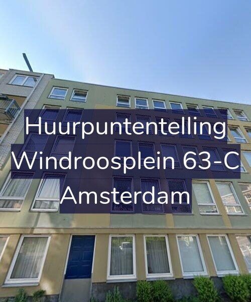 Foto gevel Huurpuntentelling voor Windroosplein 63-C, Amsterdam