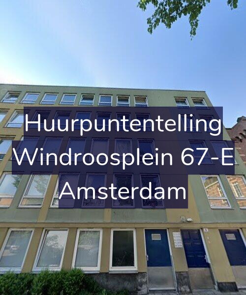Foto gevel Huurpuntentelling voor Windroosplein 67-E, Amsterdam