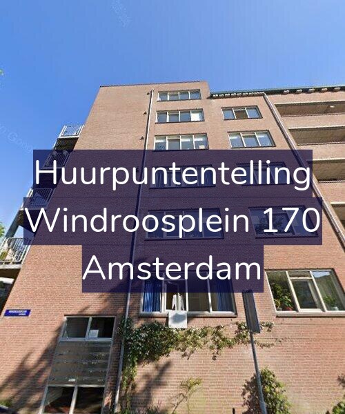 Foto gevel Huurpuntentelling voor Windroosplein 170, Amsterdam