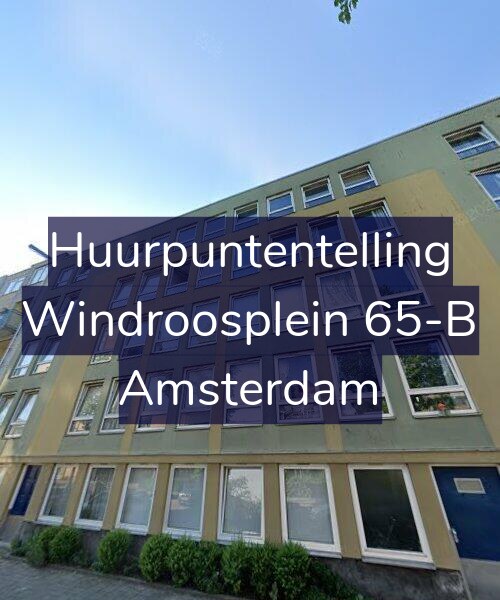 Foto gevel Huurpuntentelling voor Windroosplein 65-B, Amsterdam