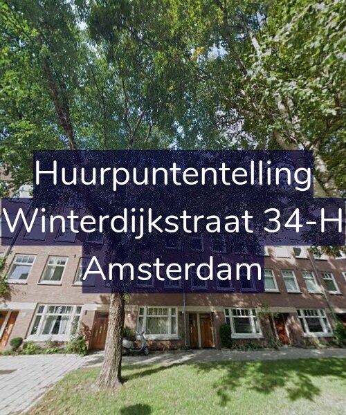 Foto gevel Huurpuntentelling voor Winterdijkstraat 34-H, Amsterdam