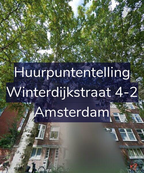 Foto gevel Huurpuntentelling voor Winterdijkstraat 4-2, Amsterdam