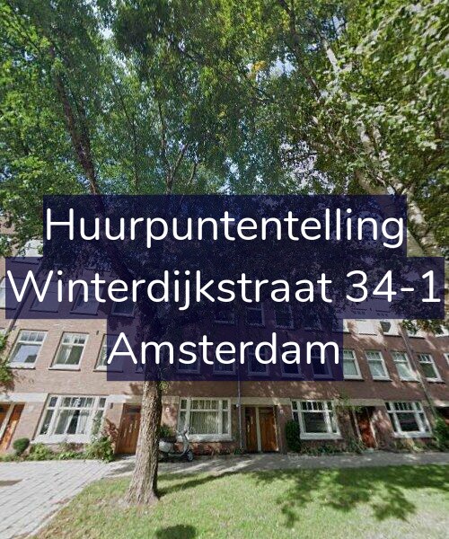 Foto gevel Huurpuntentelling voor Winterdijkstraat 34-1, Amsterdam