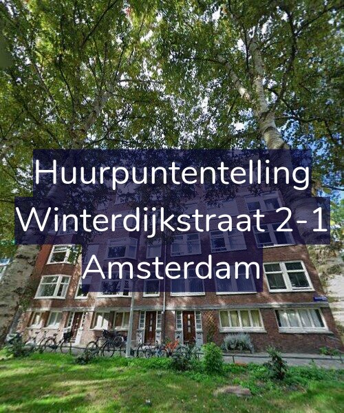 Foto gevel Huurpuntentelling voor Winterdijkstraat 2-1, Amsterdam