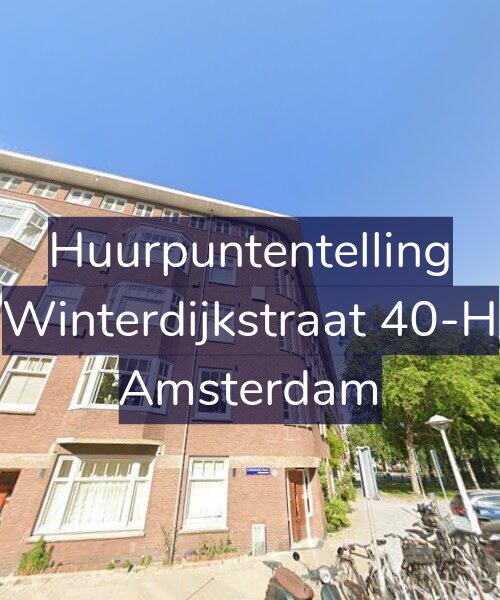 Foto gevel Huurpuntentelling voor Winterdijkstraat 40-H, Amsterdam
