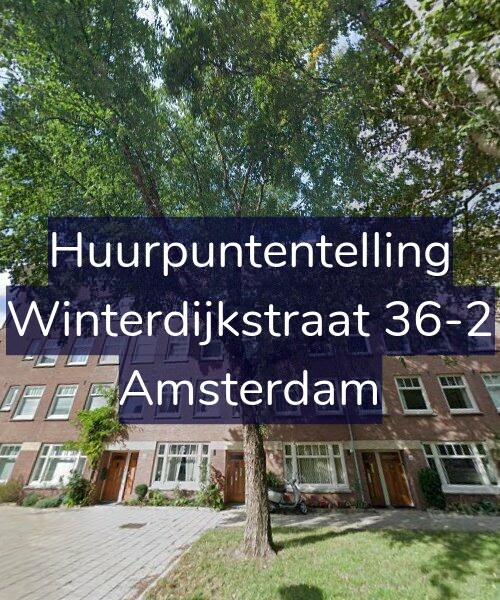 Foto gevel Huurpuntentelling voor Winterdijkstraat 36-2, Amsterdam