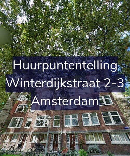 Foto gevel Huurpuntentelling voor Winterdijkstraat 2-3, Amsterdam