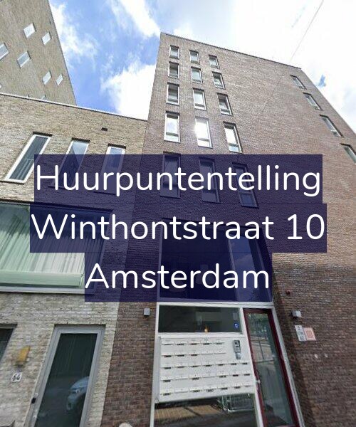 Foto gevel Huurpuntentelling voor Winthontstraat 10, Amsterdam