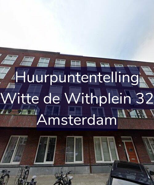 Foto gevel Huurpuntentelling voor Witte de Withplein 32, Amsterdam