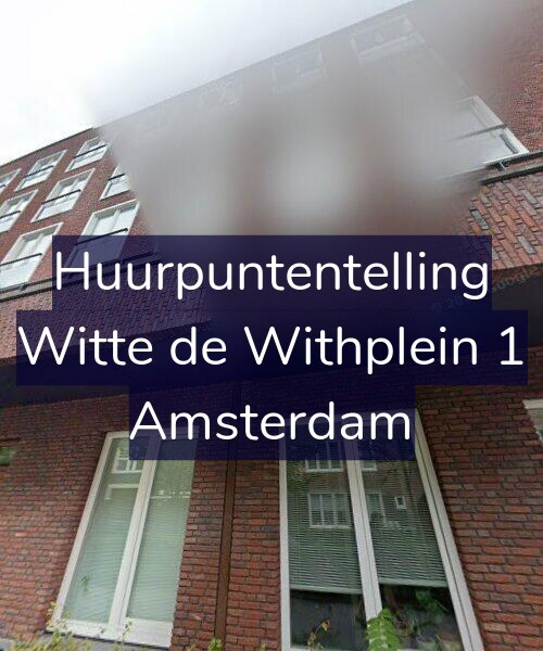 Foto gevel Huurpuntentelling voor Witte de Withplein 1, Amsterdam