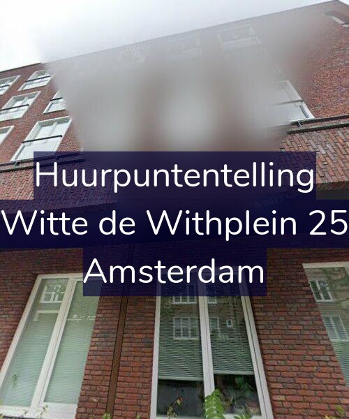 Foto gevel Huurpuntentelling voor Witte de Withplein 25, Amsterdam