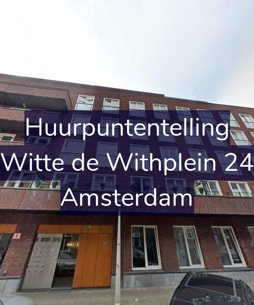 Foto gevel Huurpuntentelling voor Witte de Withplein 24, Amsterdam