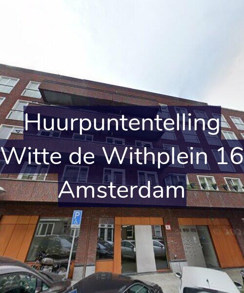 Foto gevel Huurpuntentelling voor Witte de Withplein 16, Amsterdam