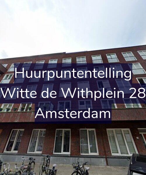 Foto gevel Huurpuntentelling voor Witte de Withplein 28, Amsterdam