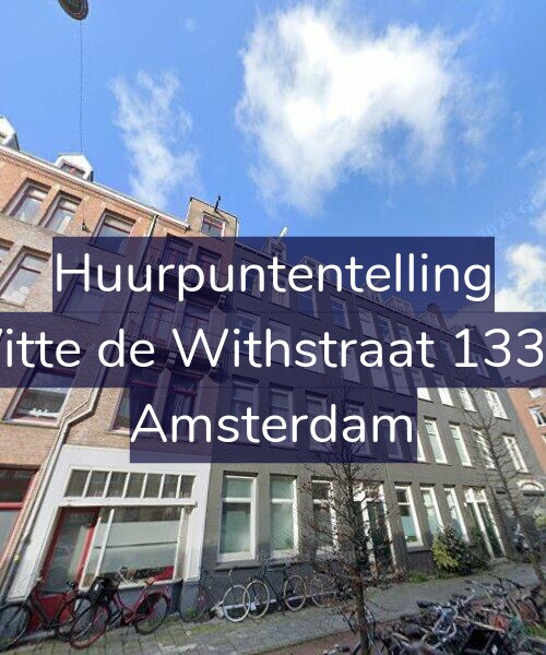 Foto gevel Huurpuntentelling voor Witte de Withstraat 133-2, Amsterdam