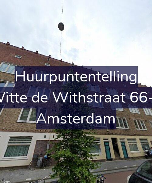 Foto gevel Huurpuntentelling voor Witte de Withstraat 66-1, Amsterdam