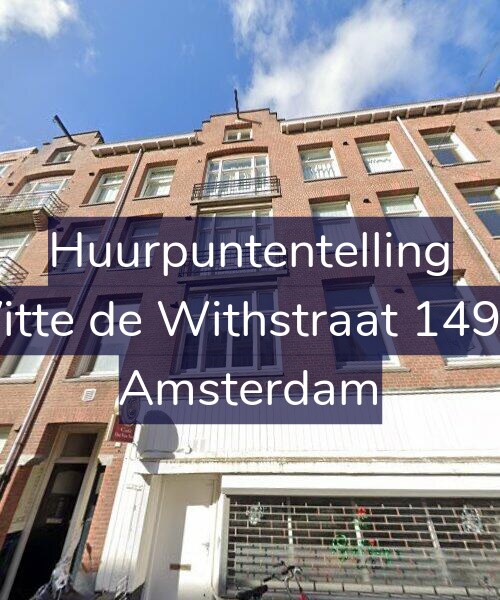 Foto gevel Huurpuntentelling voor Witte de Withstraat 149-3, Amsterdam